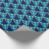 Weihnachtsbaumen Muster Urlaubspapier Geschenkpapier (Ecke)