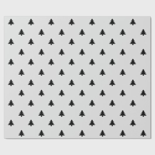Weihnachtsbaumen niedlich geschenkpapier (Flach)