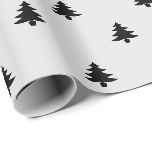 Weihnachtsbaumen niedlich geschenkpapier (Rolleneckpunkt)
