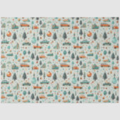 Weihnachtsbaumen Ornamente Fahrzeuge Grüne Weihnac Seidenpapier (Vorderseite)