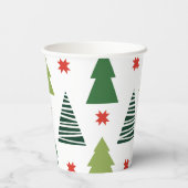 Weihnachtsbaumen Pappbecher (Rückseite)