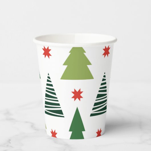 Weihnachtsbaumen Pappbecher (Links)