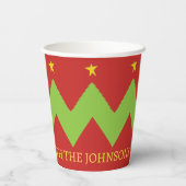 Weihnachtsbaumen Pappbecher (Rückseite)