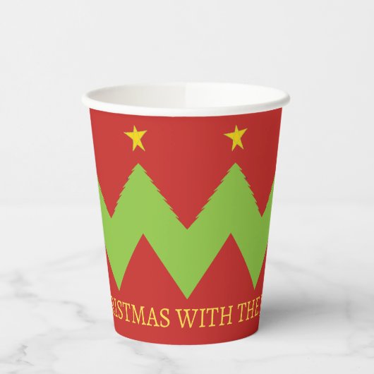 Weihnachtsbaumen Pappbecher (Links)