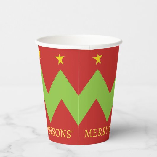 Weihnachtsbaumen Pappbecher (Rechts)