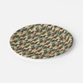 Weihnachtsbaumen Pappteller (Schrägansicht)