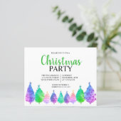 Weihnachtsbaumen-Party Einladung (Stehend Vorderseite)