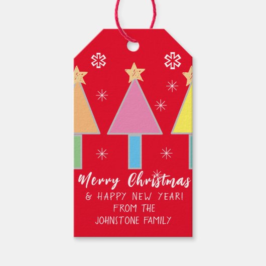 Weihnachtsbaumen Personalisierter Name Cool Niedli Geschenkanhänger (Vorderseite)