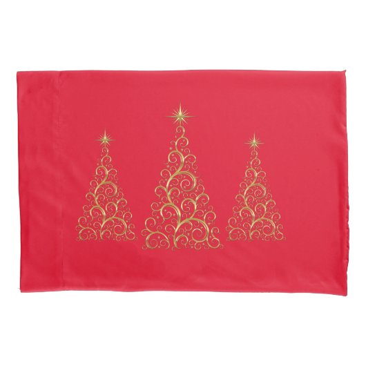 Weihnachtsbaumen Pillowcase Set Kissenbezug (Vorderseite-Links)