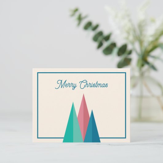 Weihnachtsbaumen Postkarte (Stehend Vorderseite)