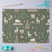 Weihnachtsbaumen Rentier Candy Canes Weihnachten Seidenpapier (Basteln)