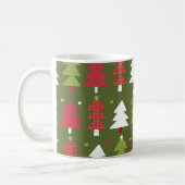 Weihnachtsbaumen Rot Weiß und Grün Kaffeetasse (Links)