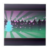 Weihnachtsbaumen Schatten von Grün Fliese (Vorderseite)