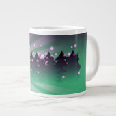 Weihnachtsbaumen Schatten von Grün Jumbo-Tasse (Vorderseite Rechts)