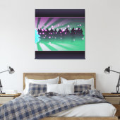 Weihnachtsbaumen Schatten von Grün Leinwanddruck (Insitu (Schlafzimmer))