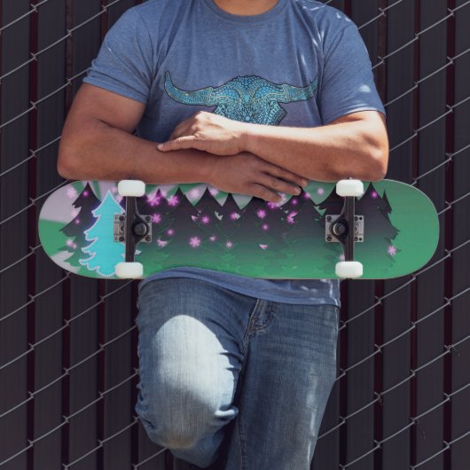 Weihnachtsbaumen Schatten von Grün Skateboard (Außenbereich 3)