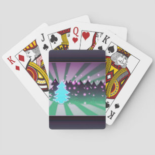 Weihnachtsbaumen Schatten von Grün Spielkarten