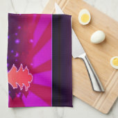 Weihnachtsbaumen Schattierungen von Lila Küchentuch (Viertel Falte)