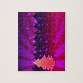 Weihnachtsbaumen Schattierungen von Lila Puzzle (Vertikal)