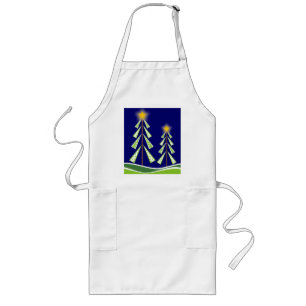 Weihnachtsbaumen-Schürze Lange Schürze