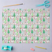 Weihnachtsbaumen Seidenpapier (Basteln)