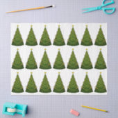 Weihnachtsbaumen Seidenpapier (Basteln)