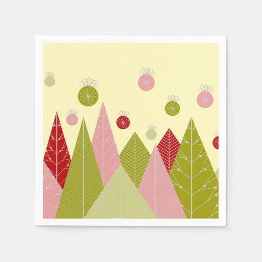 Weihnachtsbaumen Serviette (Vorderseite)