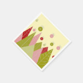 Weihnachtsbaumen Serviette (Ecke)