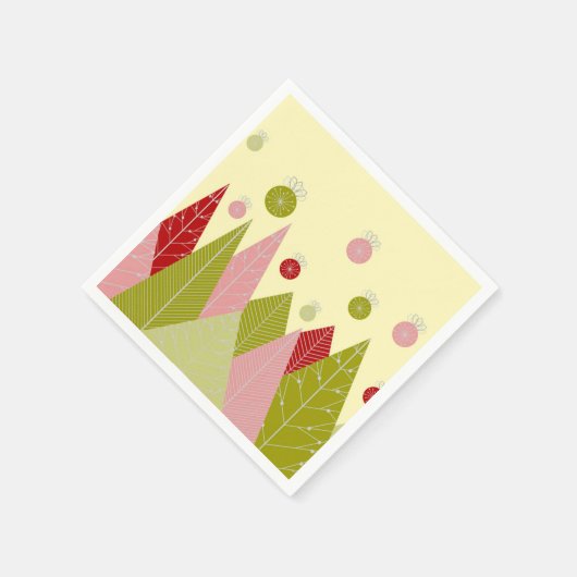 Weihnachtsbaumen Serviette (Ecke)