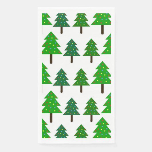Weihnachtsbaumen Serviette (Vorderseite)