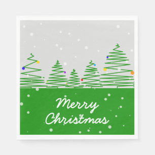 Weihnachtsbaumen Serviette