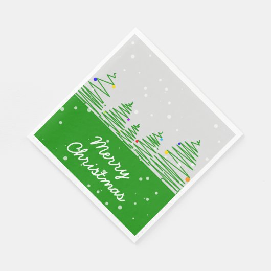 Weihnachtsbaumen Serviette (Ecke)