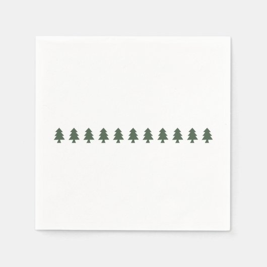 Weihnachtsbaumen Serviette (Vorderseite)