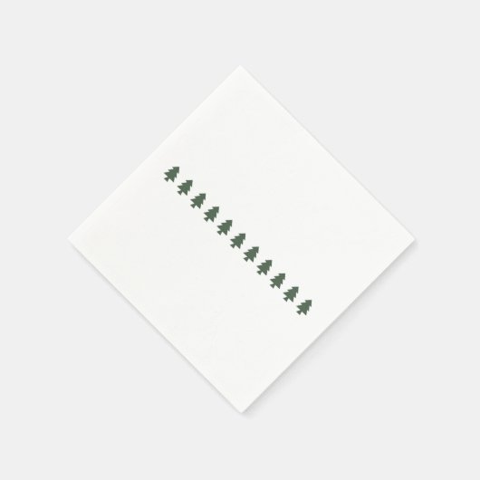 Weihnachtsbaumen Serviette (Ecke)