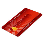 Weihnachtsbaumen Shades Yellow Red Holiday Flexibl Magnet (Linke Seite)