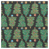 Weihnachtsbaumen Stoff (Nahaufnahme)