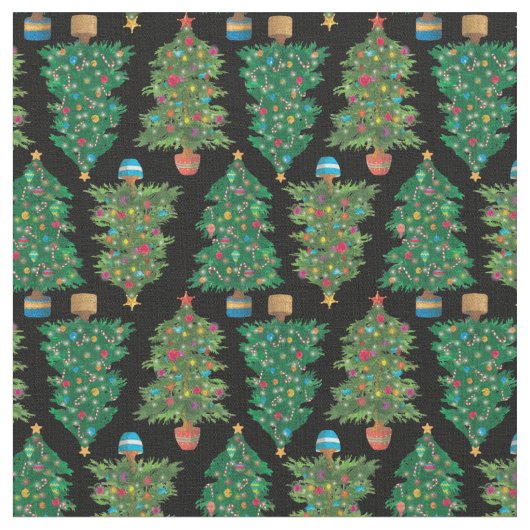 Weihnachtsbaumen Stoff (Nahaufnahme)