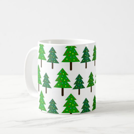 Weihnachtsbaumen Tasse (Vorderseite Links)
