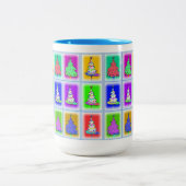 Weihnachtsbaumen-Tasse Zweifarbige Tasse (Mittel)