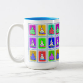 Weihnachtsbaumen-Tasse Zweifarbige Tasse