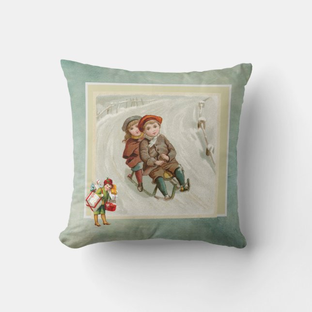 Weihnachtsbaumen und Shopper Kissen (Vorderseite)