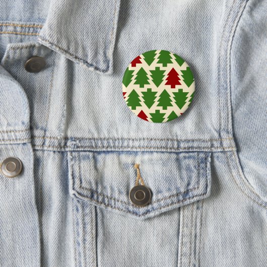 Weihnachtsbaumen Urlaubsmuster Button (Beispiel)