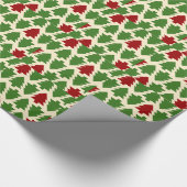 Weihnachtsbaumen Urlaubsmuster Geschenkpapier (Ecke)