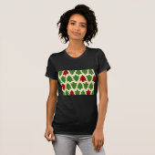 Weihnachtsbaumen Urlaubsmuster T-Shirt (Vorne ganz)