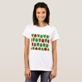 Weihnachtsbaumen Urlaubsmuster T-Shirt (Vorne ganz)