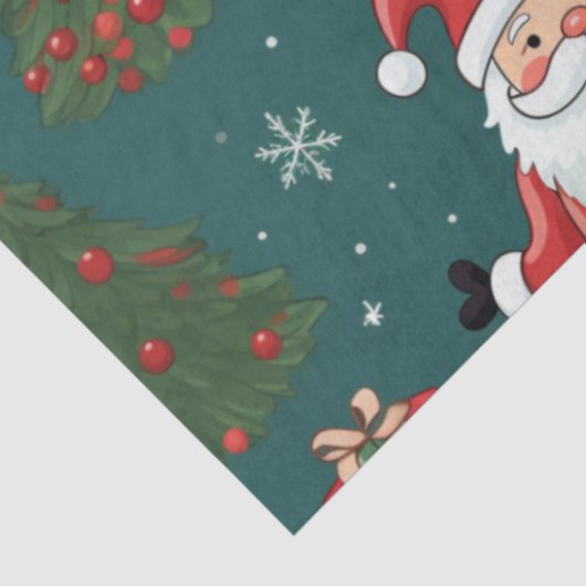 Weihnachtsbaumen vom Weihnachtsmann schenken Weihn Seidenpapier (Ausschnitt)