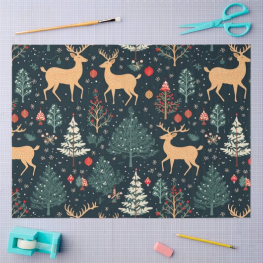 Weihnachtsbaumen Weihnachten Seidenpapier (Basteln)