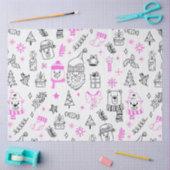 Weihnachtsbaumen Weihnachtsbären Weiße Weihnachtsf Seidenpapier (Basteln)