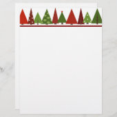 Weihnachtsbaumen Weihnachtsbrief (Vorne/Hinten)