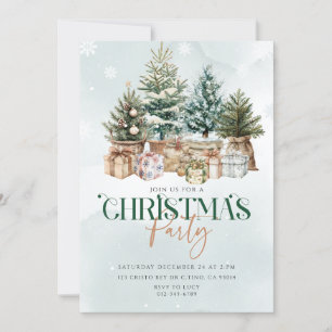 Weihnachtsbaumen - Weihnachtsfeierliche Party Einl Einladung